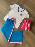 Retro Zumba v-neck top