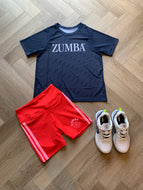 Retro Zumba waisted biker shorts