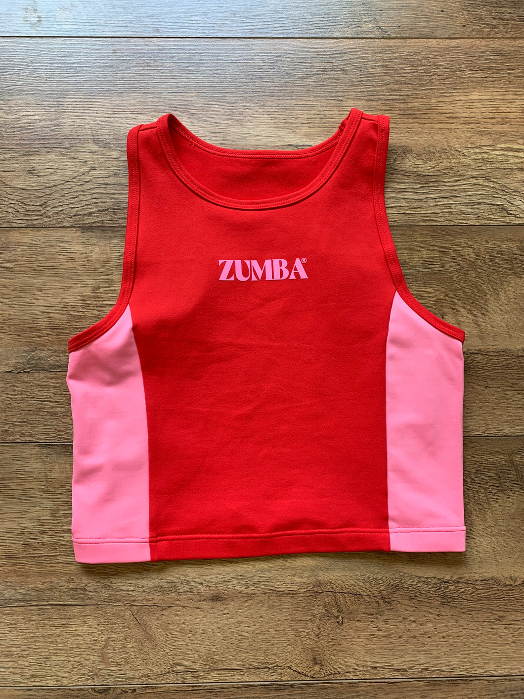 Haus high neck mid crop tank
