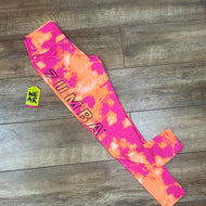 Zumba move tie-dye high waisted ankle leggings