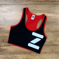 Bold beat crop racerback