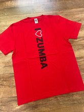 Load image into Gallery viewer, I love zumba one size tee
