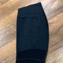 Load image into Gallery viewer, Mesh panel high waistband ankle leggings
