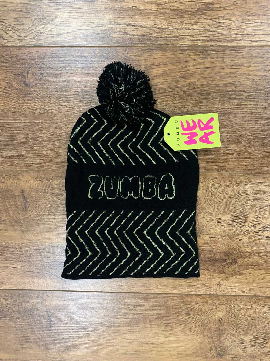 Zumba pom pom beanie