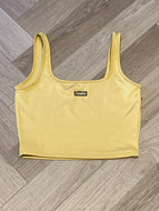 Runway square neck tank with shelf bra
