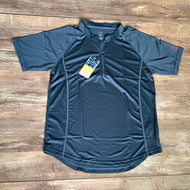 ZP fade away zip front tee