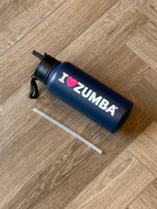 ZINCON I ❤️ Zumba metal water bottle
