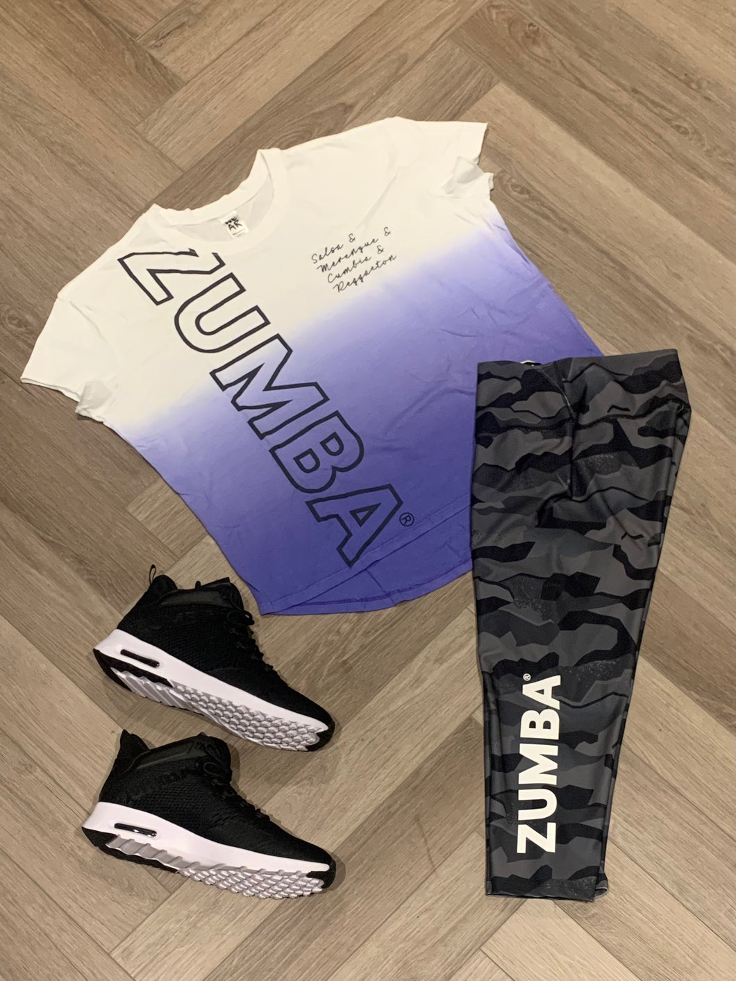 Funscape high low crew neck top