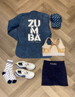 Blue Jean seamless high waisted biker shorts