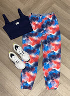 Apres Zumba double waisted slouch woven pants