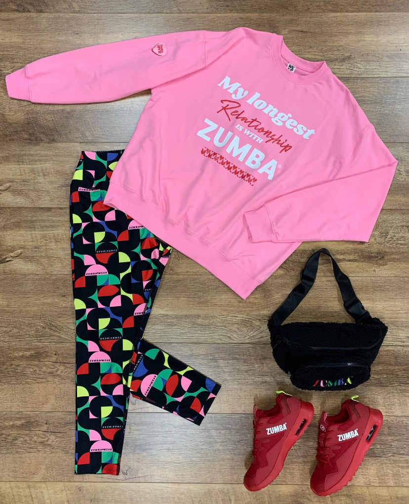 Zumba Love oversized pullover sweater