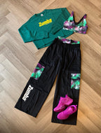 Apres Zumba long sleeve oversized crop top