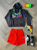 Eastern flavour zip-up hoodie