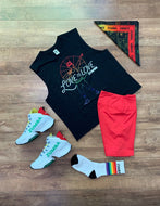 Crew neck muscle tank