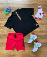 Free to belong laced up biker shorts