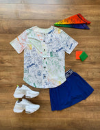 Baseball button up jersey
