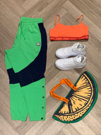 Out loud woven track pants with side snaps