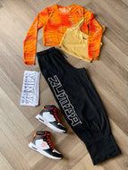 Eastern flavour men's barrel leg sweatpants