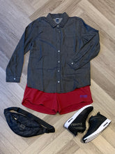 Load image into Gallery viewer, Sparkle button down shirt
