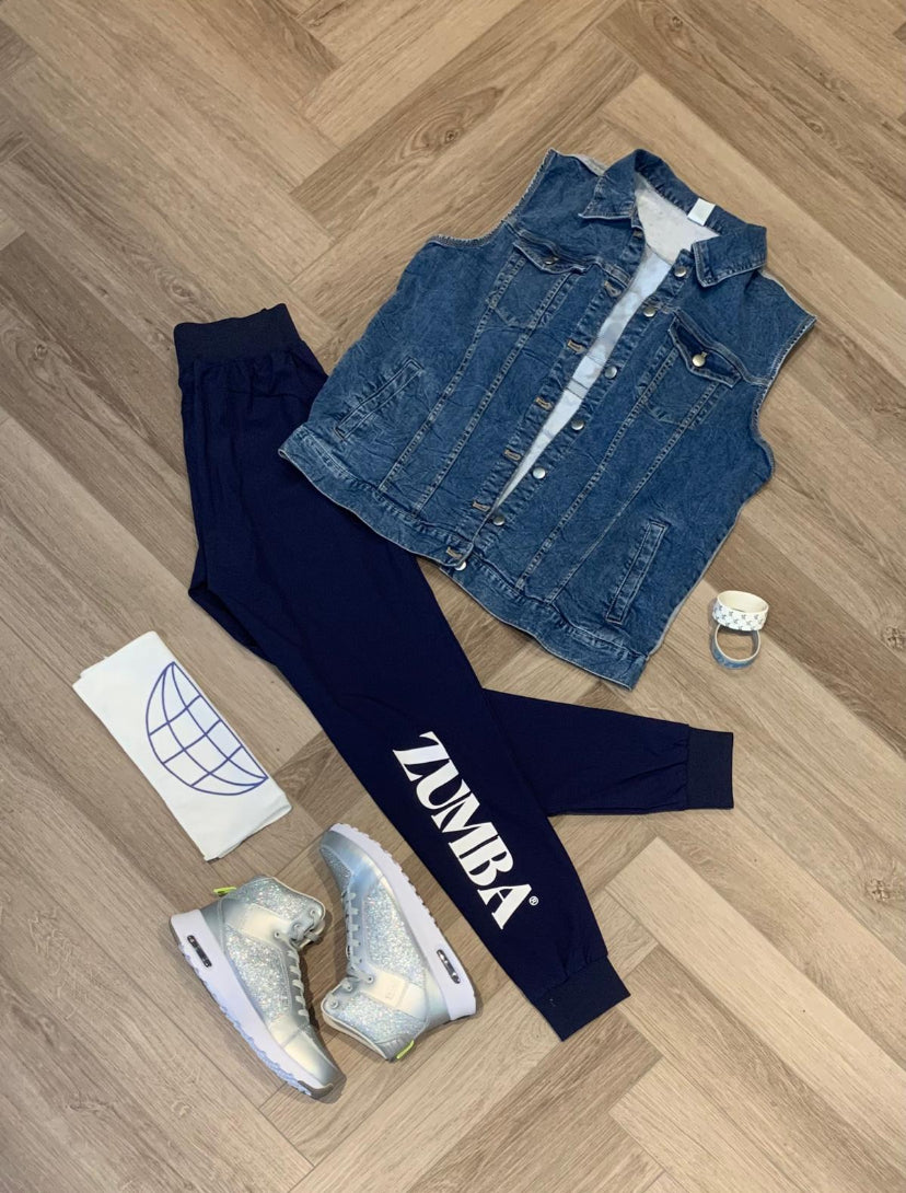 Blue Jean long denim vest jacket
