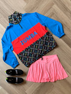 Sport mode oversized pullover