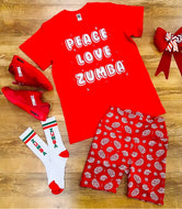 Holiday crew neck tee - red