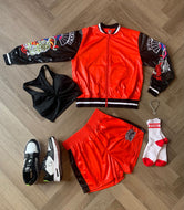 Eastern flavour bomber jacket