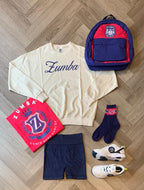 Class of 2001 oversized pullover waffle sweatshirt