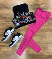 Varsity crop tank