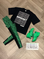 Funscape high waisted mesh ankle leggings