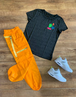 Zumba fired up slashed back top