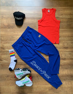 Haus fitted high neck rib tank