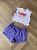 Custom explore crop tank