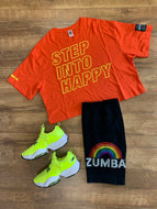 Zumba with pride high waisted biker shorts