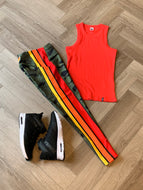 Explore high waisted ankle leggings with side panels