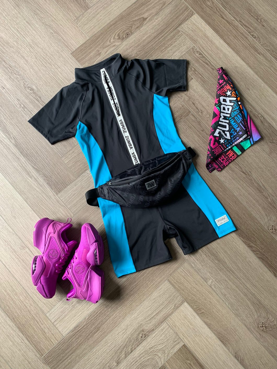 Electric club biker bodysuit