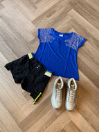 Chic bling fashion top Blue