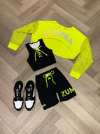 Glow with the flow long sleeve crop top