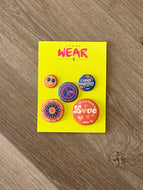 Across the universe pack of 5 pins