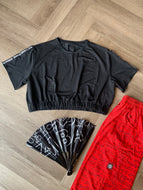 Creatives unite mesh crop top