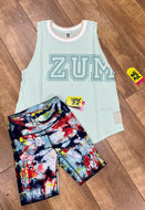 Worldwide tie-dye cycle shorts