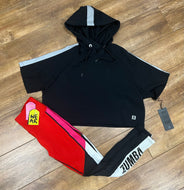 Bold nation cropped hoodie