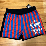 Zumba 2020 shorts red,blue black